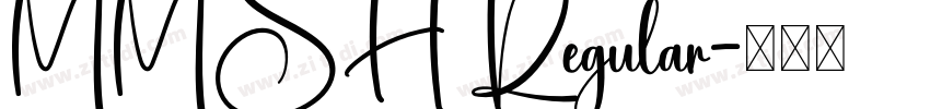 MMSH Regular字体转换